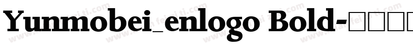 Yunmobei_enlogo Bold字体转换